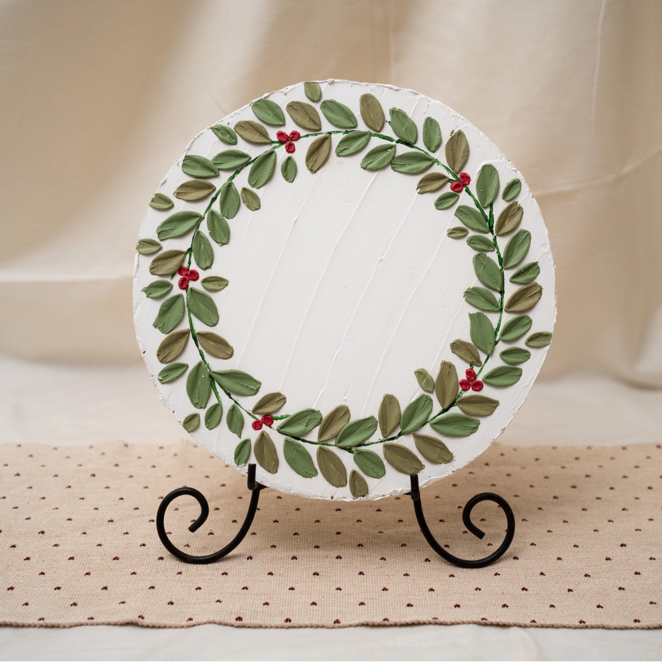 Floral Wreath Stand