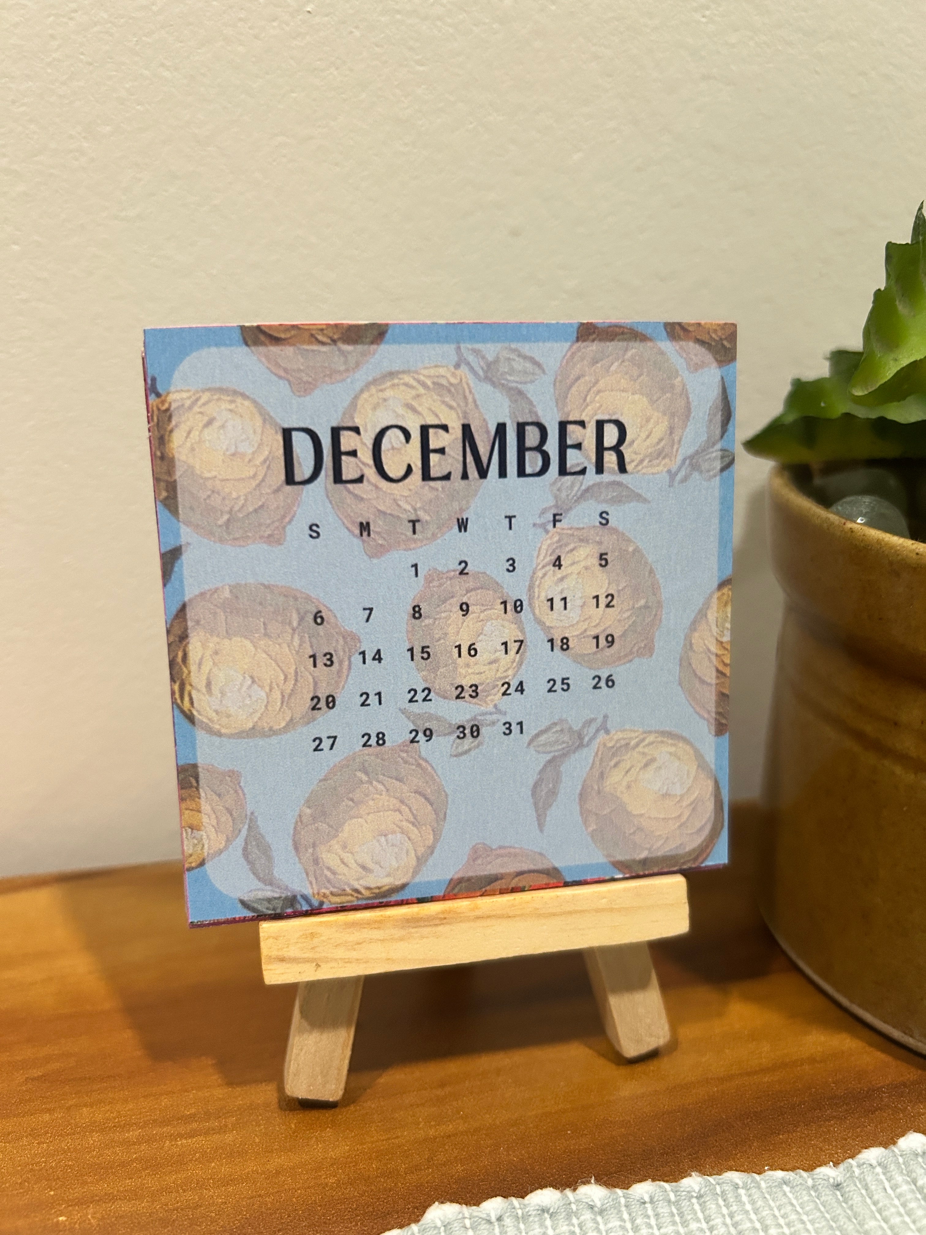 Mini Desk Calendar